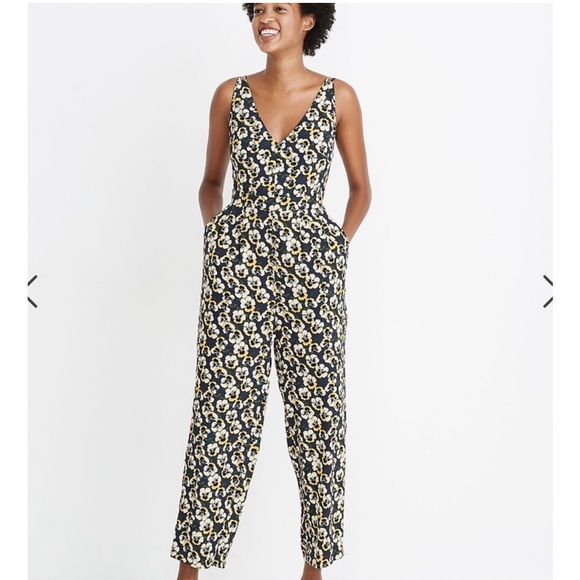 Madewell Pants - Madewell jumpsuit vneck viola floral romper 6